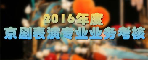 美女小穴被爆操国家京剧院2016年度京剧表演专业业务考...